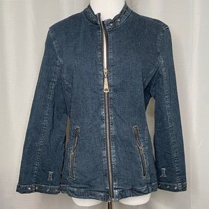 Zip front Denim jacket